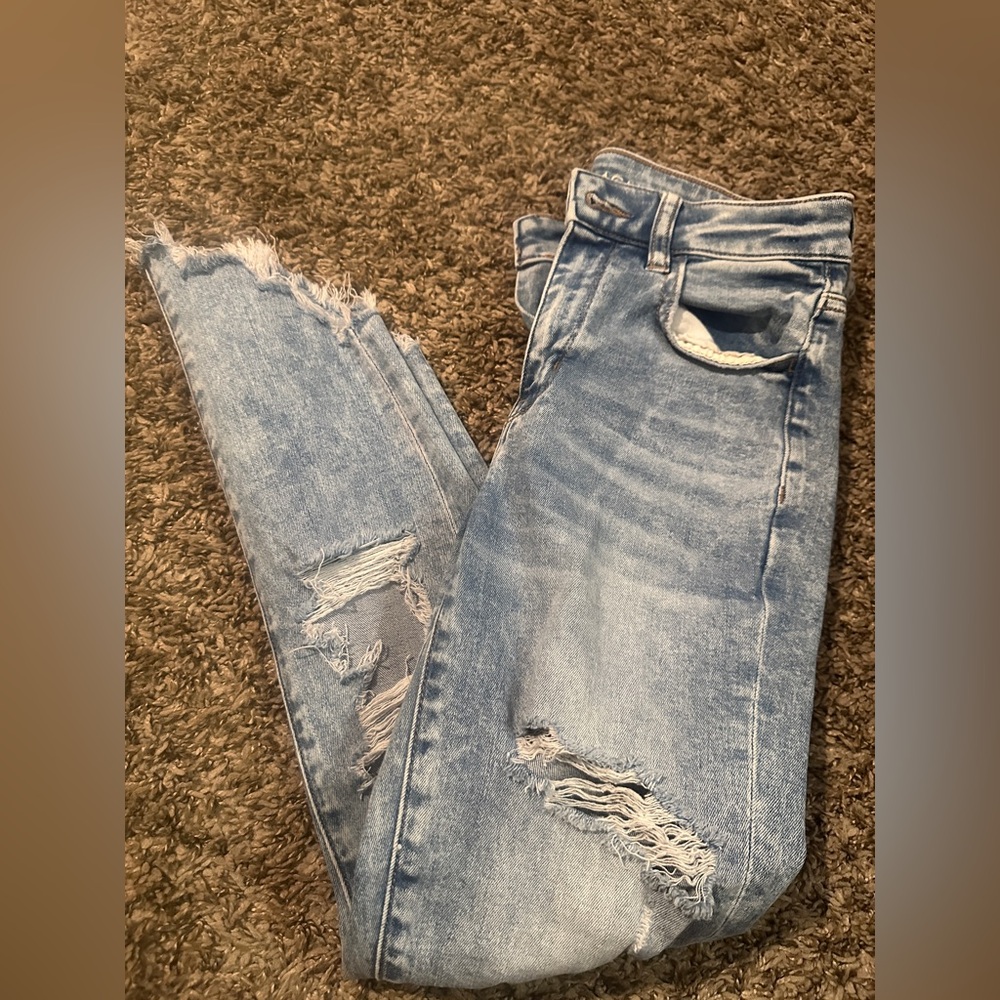 American Eagle high-rise jegging crop